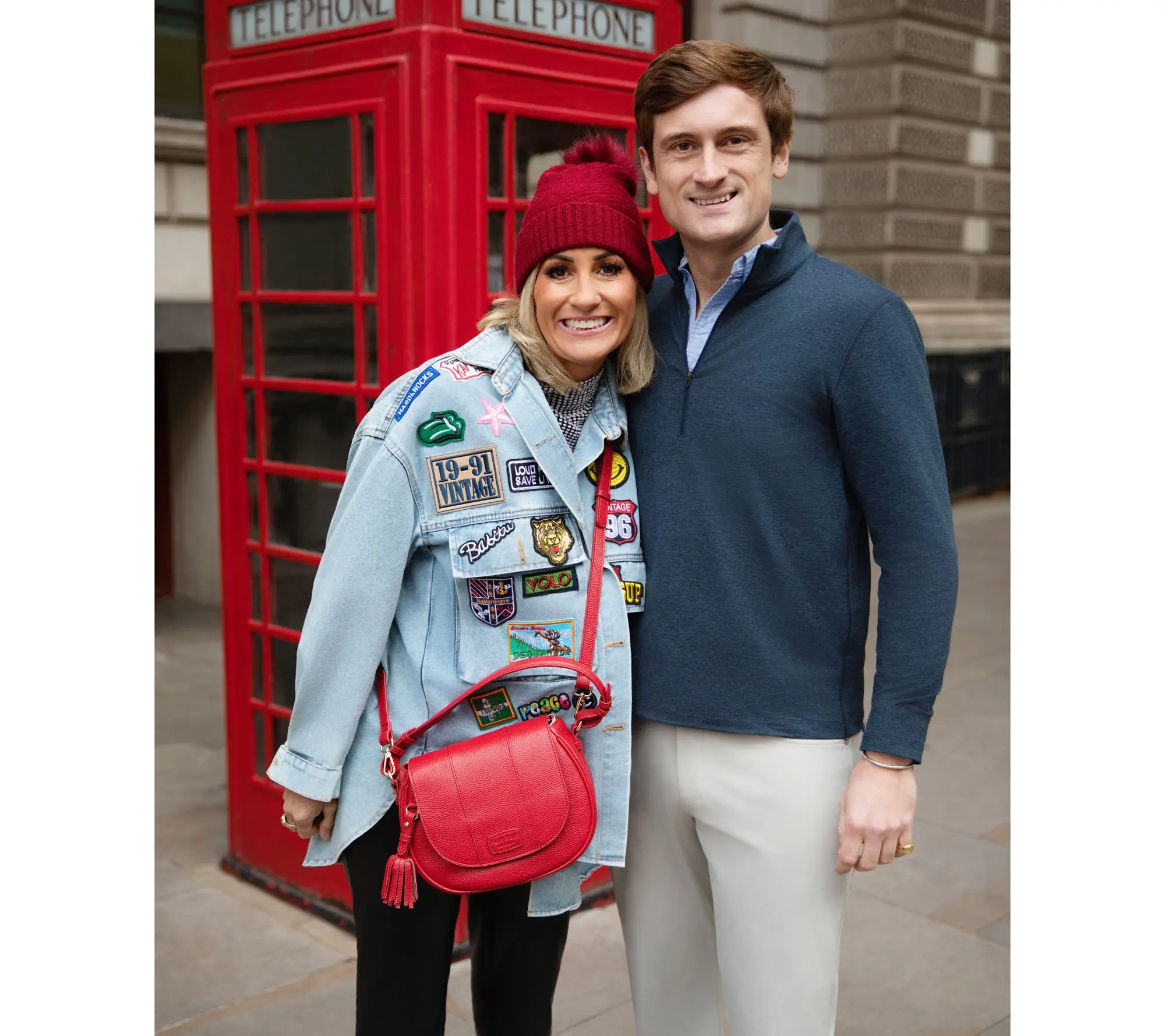 Pom Pom London Saddle Bag with Crossbody Straps