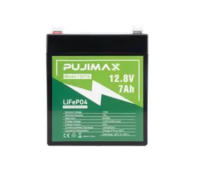 7Ah 12V LiFePO4 Lithium Battery Built-in BMS Battery for Cycle RV Marine Solar