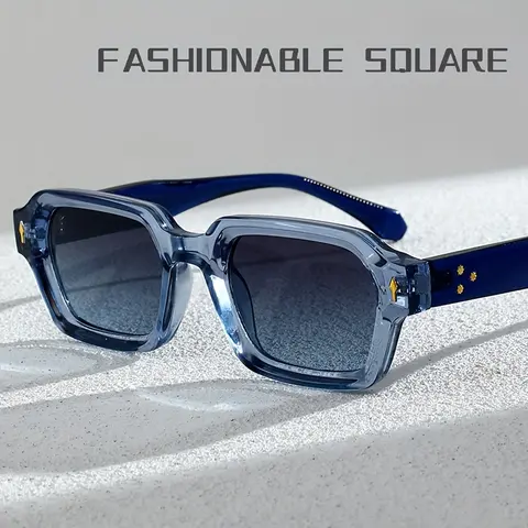 2026 Summer New Male Retro Square Small-Frame Sports Sunglasses, UV400 UV Protection Lens, Plastic Frame, Vintage Square Shades, Men's Accessories for Driving, Multi-Sports Outdoor Activities