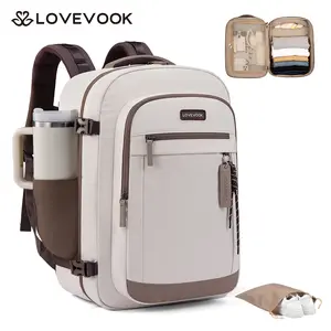 LOVEVOOK 40L Travel Backpack for Women, Airline Approved Carry On Luggage, TSA Personal Item Bag fits 15.6 Inch Laptop, Waterproof Weekender Overnight Suitcase for Work Tiktokshopstockup