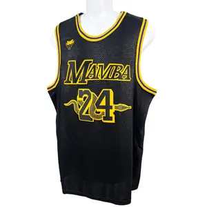 2025 Men summer  LEGEND 8 MAMBA 24 BYANT basketball jersey Sewing embroidery big size Mesh breathable Outdoor sportswear Retro Black Sweat absorption and quick drying Basketball clothes sleeveless Training clothes Cheap High Quality Accept mixed wholesale