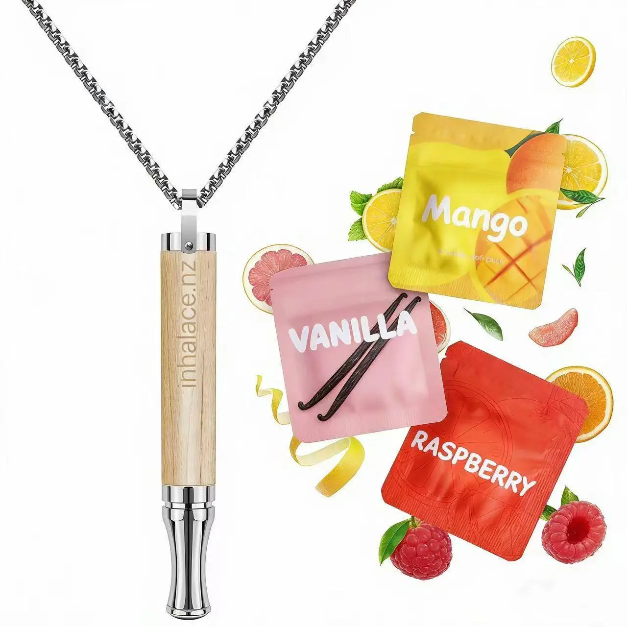 Unisex Aromatherapy Necklace Set - Portable Diffuser Pendant Survival Tool, Includes Packs, One-Size-Fits-All Stress Relief Anxiety Inhaler for Camping Hiking Safety Gear