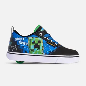 Men's Minecraft Pro 20 Creeper Limited Edition Heelys - Rubber-Lace Casual Trainer Shoe, Skate Footwear
