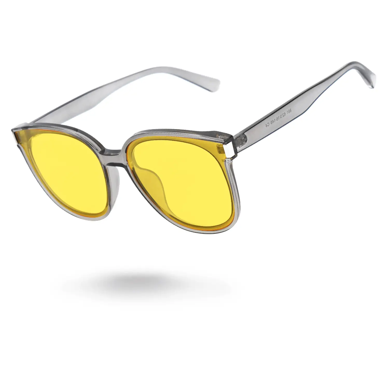 Women's night vision driving and cycling glasses, polarized yellow lenses, anti-glare and UV protection ST0027