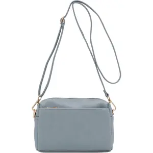 Triple Zip Small Crossbody Bag