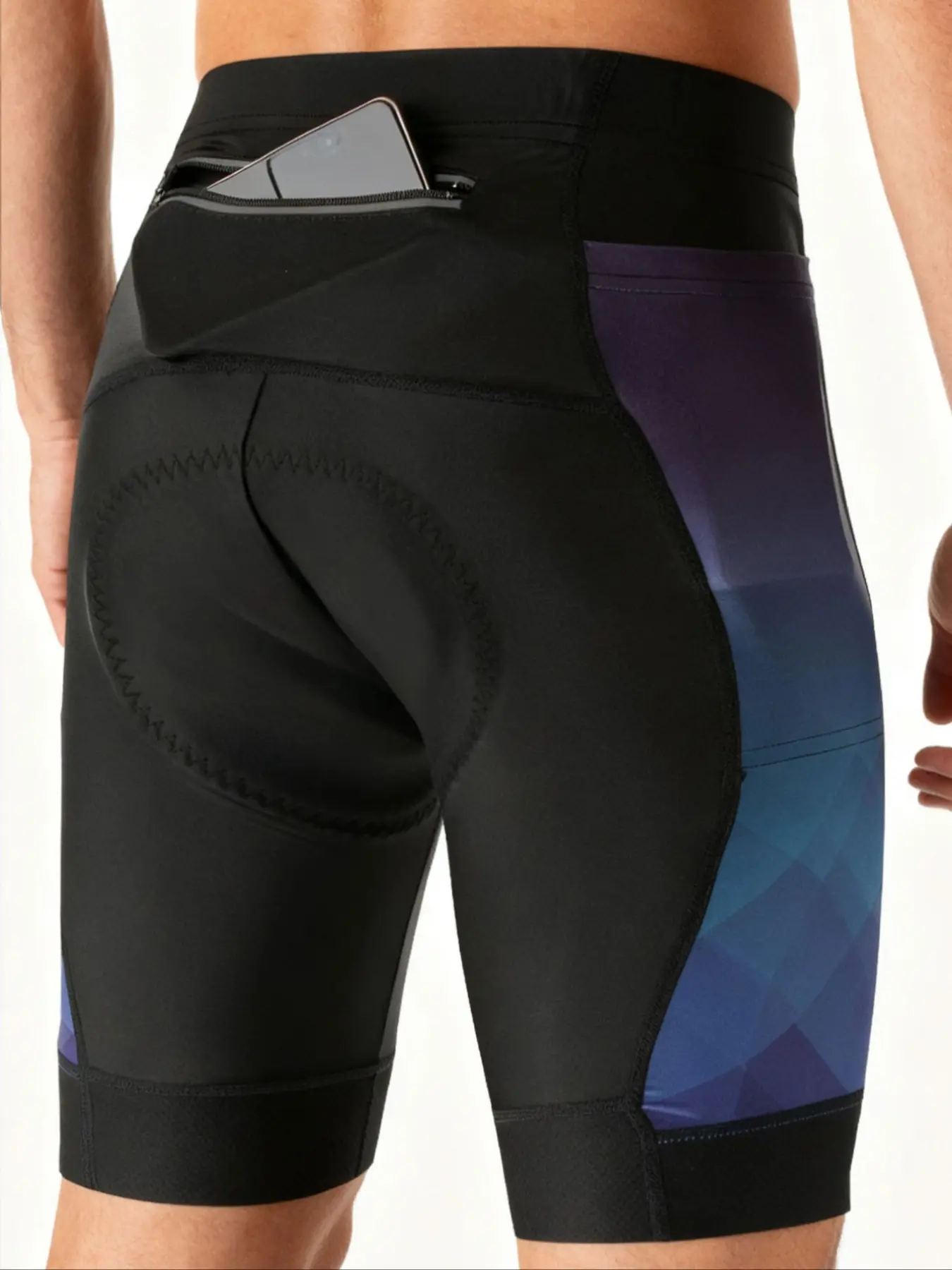 Men's Four-Dimensional Cycling Shorts, Training Cycling Shorts, Breathable Road Bike Shorts with Pockets, Elastic Bicycle Shorts for Comfort and Performance, Tight Sports, Athletic Shorts, Workout Bottoms, Cycling Sports Wear