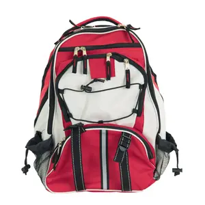 Readywise Red Emergency Backpack - Water-Resistant, Multiple Compartments, Ideal for Camping, Hiking, and Bug-Out Bags, Empty, Customizable, Secure, Convenient