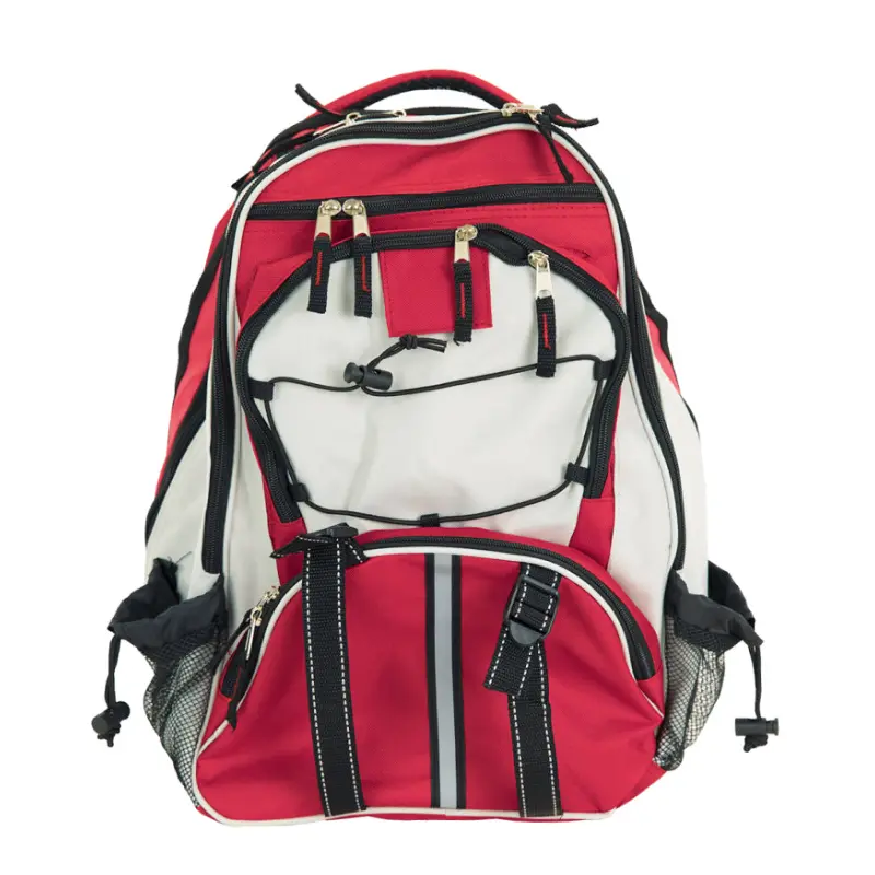 Readywise Red Emergency Preparedness Backpack - Water-Resistant, Multiple Compartments, Ideal for Adults' Basic Camping, Adventure Backpacks, Empty, Ready for Your Supplies, Customizable, Secure, Convenient, Expandable