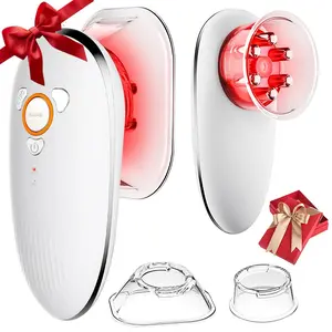 SunLuxy 4-in-1 Red Light Therapy & Cupping Suction Machine for Relaxation, Skin Rejuvenation, and Facial Firming – Perfect Valentine’s Day Gift – 3 Power Levels, Ergonomic Design, Type-C Charging