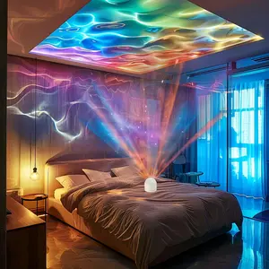 2 in 1 Northern Lights and Ocean Wave Projector with 16 Effects of Galaxy Light，Suitable for gift-giving, parties, camping, among children, schools, and events TikTokShopJumpstartSale bedroom decor