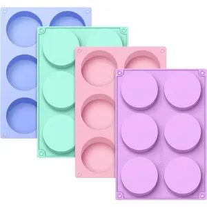 4 PCS Chocolate Molds-Silicone Molds for Oreo Cookies, Candy, Cookies, Mini Soap, Cupcake, Pudding, Jello, Muffin - Non-Stick Cylinder Baking Molds