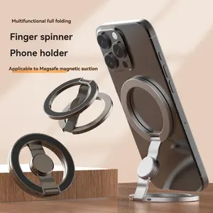 Magsafe Dual Ring Magnetic Phone Stand, Multifunctional Phone Holder, Finger Spinner Phone Ring Holder, Desktop Multi-Function Support Rack, Convenient and Stylish Design