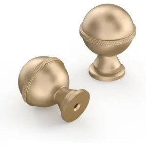 10 Pack 1.2 Inch Champagne  Cabinet Knobs Kitchen Cabinet Knobs Champagne Drawer Knobs Round Dresser Knobs Kitchen Knobs for Cabinets Knobs for Cabinets and Drawers