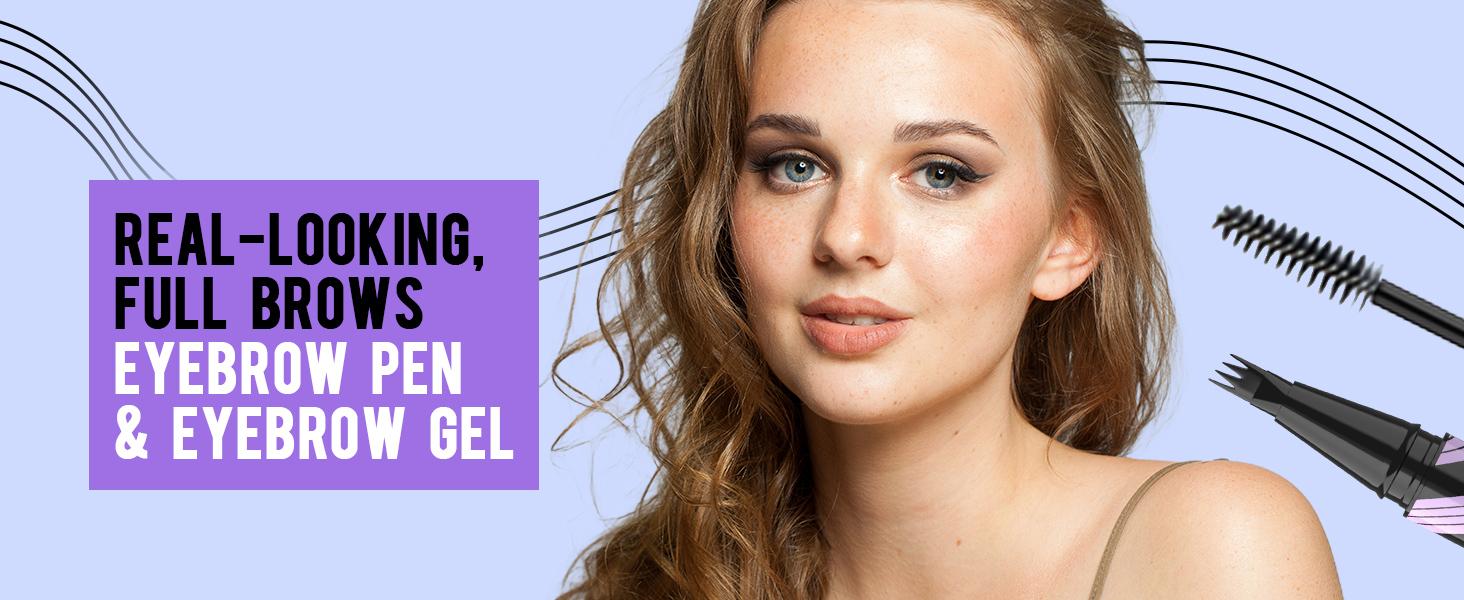 iMethod Eyebrow Pen and Eyebrow Gel - Brow Pen 2-in-1 Eyebrow Pencils for Woman with Micro-Fork Tip and Brow Gel Clear, Fuller Eyebrows, Stay All Day Makeup Cosmetic iMethod Eyebrow Pen and Eyebrow Gel - Brow Pen 2-in-1 Eyebrow Pencils for Woman with Micro-Fork Tip and Brow Gel Clear, Fuller Eyebrows, Stay All Day Makeup Cosmetic