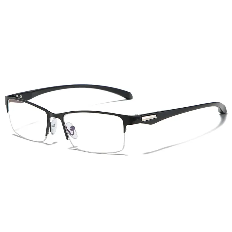 Light-Sensitive Color-Changing Reading Glasses, Auto-Focus Reading Glasses, Multi-Purpose Glasses, Business Semi-Rimless Glasses, Blue Light-Blocking Reading Glasses