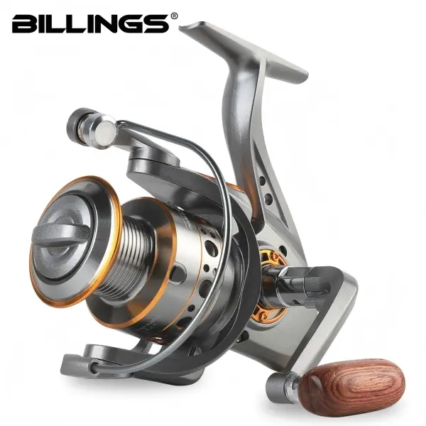 BILLINGS DC 1000-7000 Spinning Fishing Reel, 5.2:1 High Gear Ratio, 26.46LB Max Drag, Interchangeable Handle, Durable Metal Spinning Reel for Freshwater & Saltwater Angling