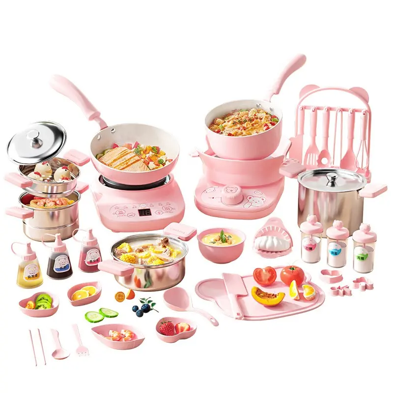 Parent-Child Interactive Real Mini Cooking Utensils Set Educational Toddler Kitchen Kit Edible Kids Chef Kit Family Fun Activity Top Gift Choice