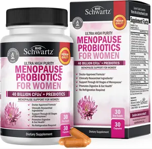 Menopause Support Probiotics for Women - Menopause Relief for Hot Flashes Night Sweats Mood Swings and Hormone Balance - 30 Count Fitness Edible