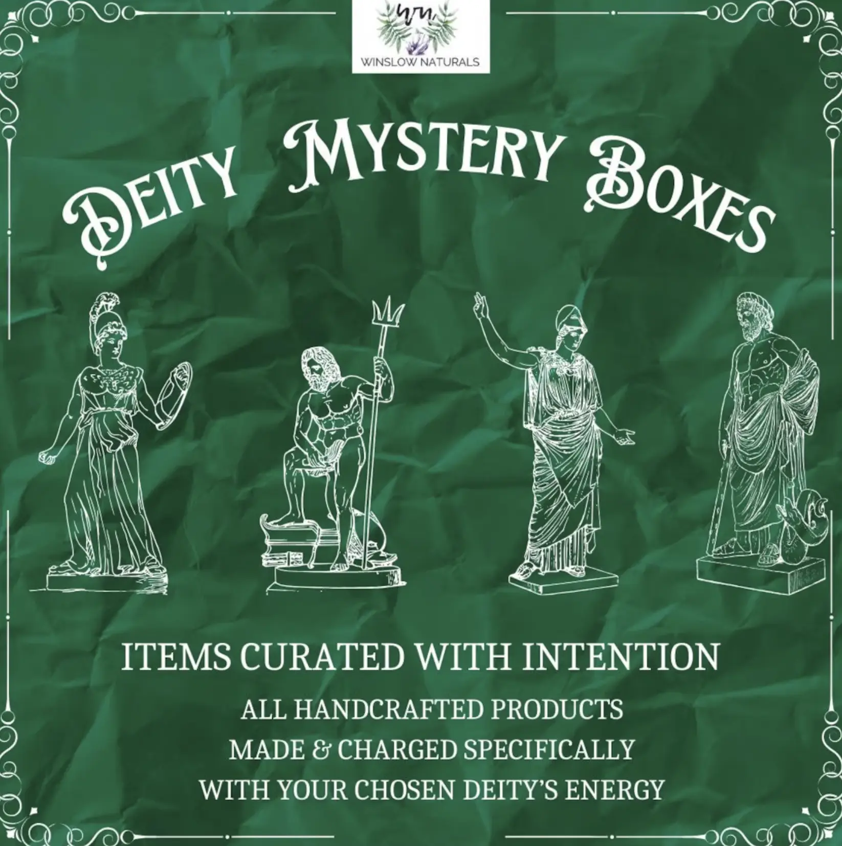 Small Deity Mystery Boxes, Handcrafted Metaphysical Items, Curated God or Goddess Packages