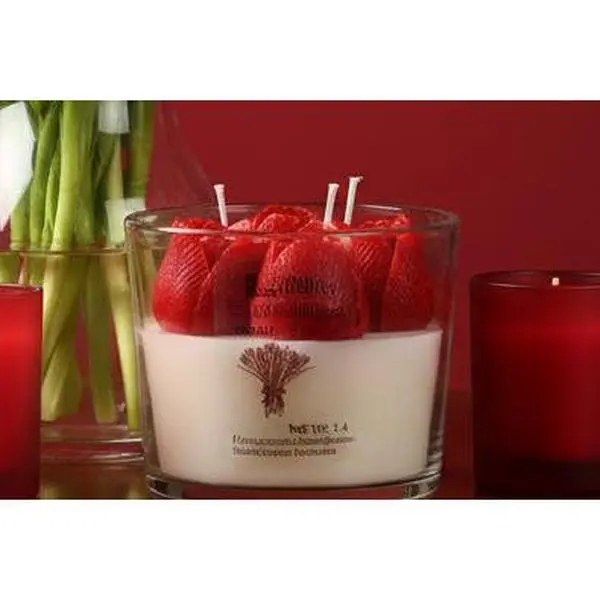 Red Tulips Scented Candle