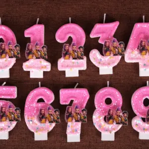 K-Pop Hunter Girl Birthday Number Candle, Shiny Festival Party Gift, Cake Decoration, Perfect for Friends and Couples on Valentine's Day & Christmas