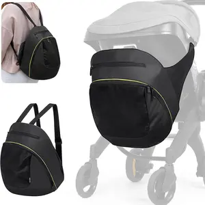 1pcs Newborn baby stroller hanging bag, handcart storage bag, multifunctional mommy bag, multi compartment large capacity diaper bag, outdoor baby product storage bag.