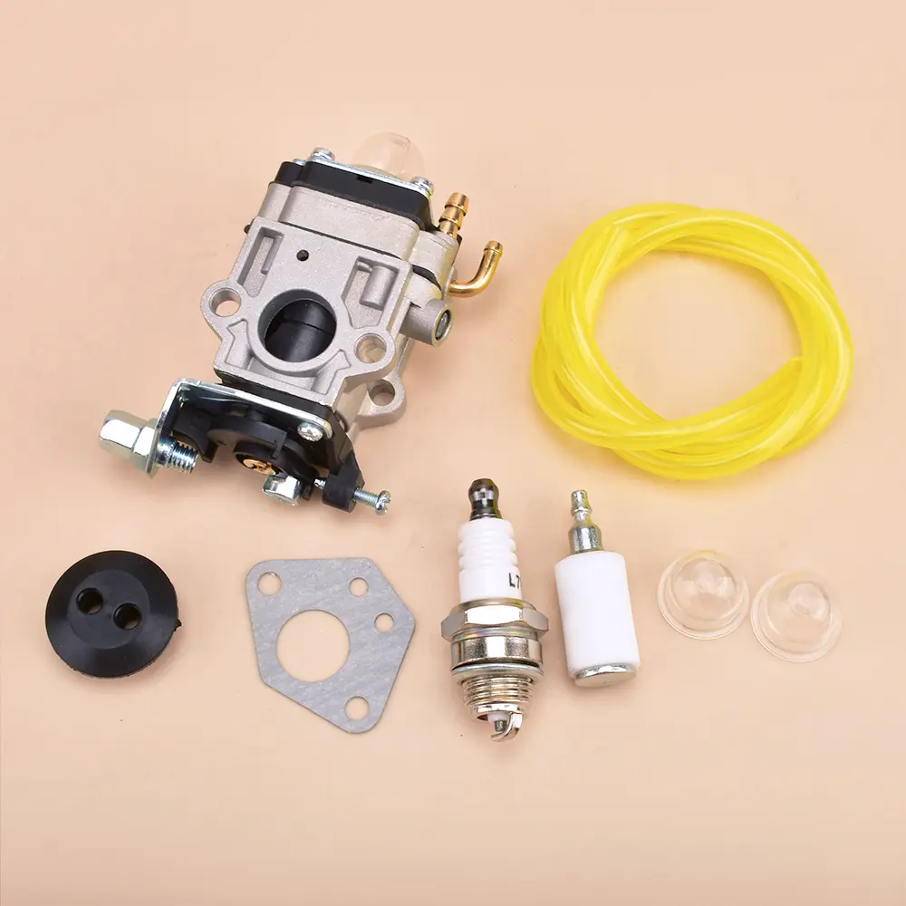 Carburetor Carb Kit Fit for 46cc Craftsman Backpack Blower CM46BT CMXGAAH46BTF With Gasket & Primer Bulbs & Spark Plug & Fuel Filter & Fuel Line & Grommet, 8Pcs