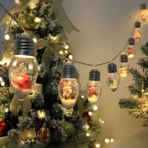 HYKOONT Create a Magical Christmas Vibe: Doll Wish Bottle & LED String Lights for Indoor Decor