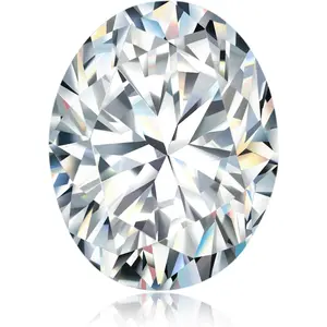 0.5-5 Carats Moissanite Stone Lab Grown Simulated Diamond Loose D Color VVS1 Clarity Round/Oval/Pear/Princess Cut Moissanite Loose Gem Stones with GRA Certificate for Ring Pendant Jewelry Making Gift