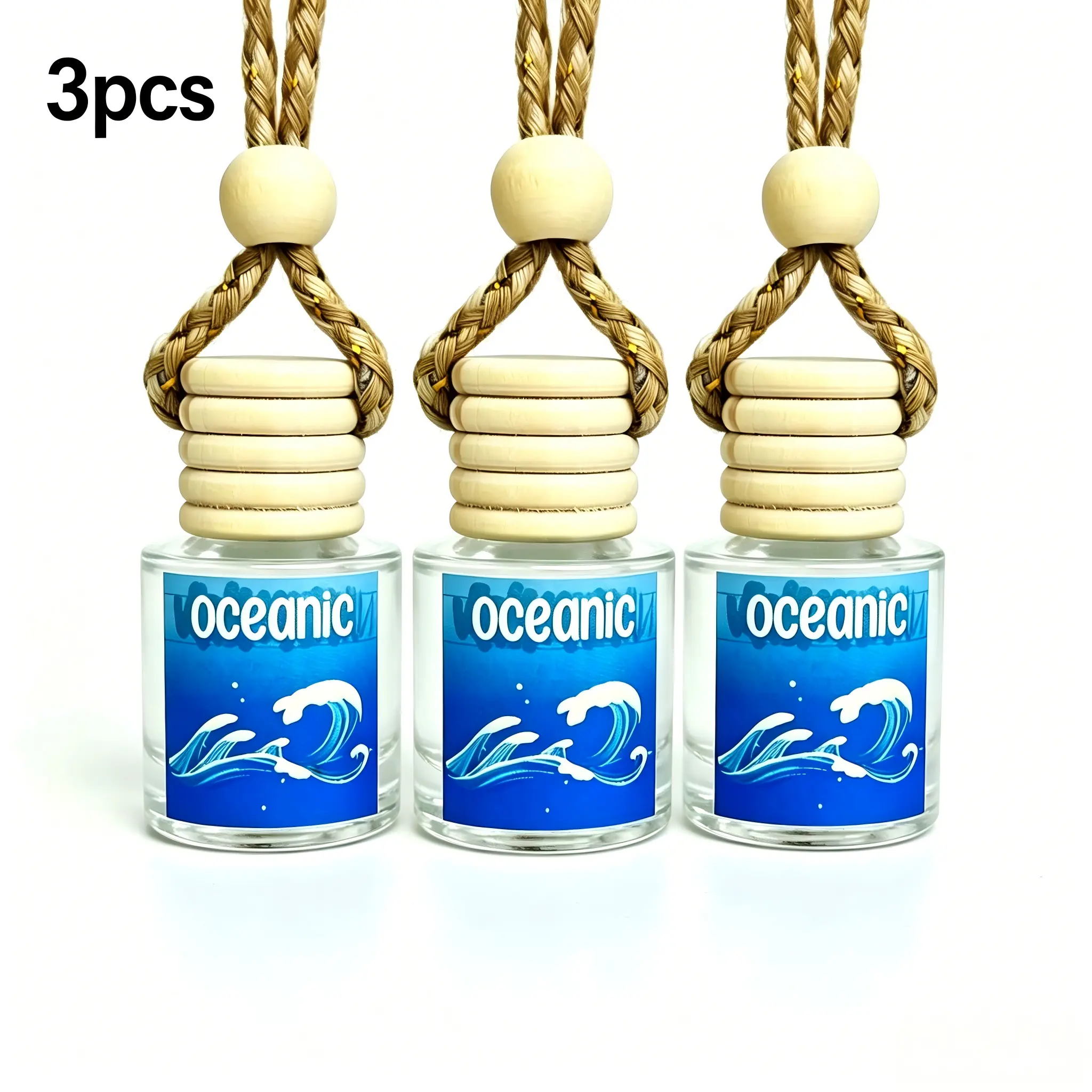 Long Lasting Hanging Car Air Freshener 8ML, Juicy Fresh Fruit Car Perfume 3 Scents, Car Fragrance for Auto Interior & Gifting
