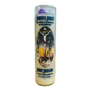 Justo Juez Veladora Preparada - Just Judge Candle Perfume Aromatic Scented Candle for Court Cases