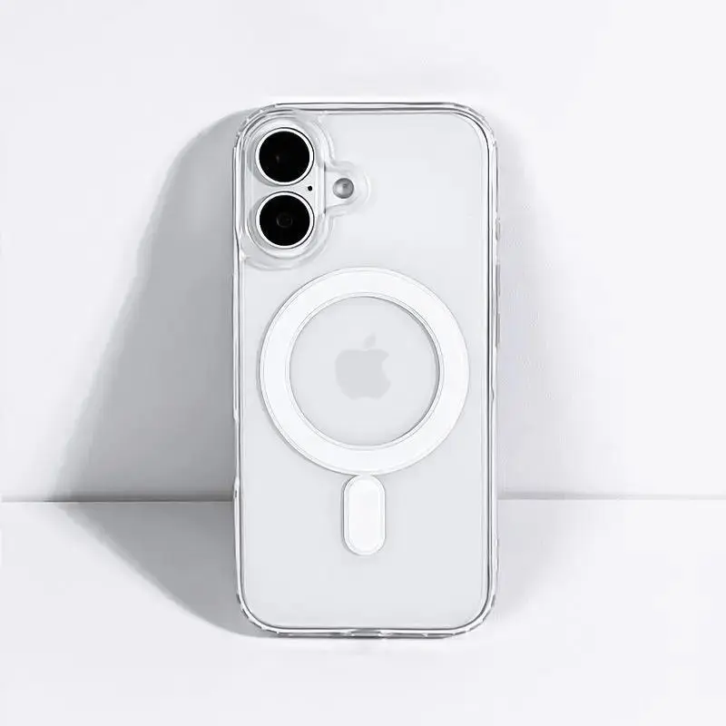 Transparent Smartphone Shell - MagSafe-Compatible, Military-Grade Protection, Shockproof Slim Handheld Cellphone Case for iPhone 17 Series, 16 Pro Max, 16, 15, 14, 13, 12, 11, Devices