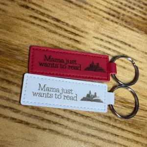 Customizable leather keychains