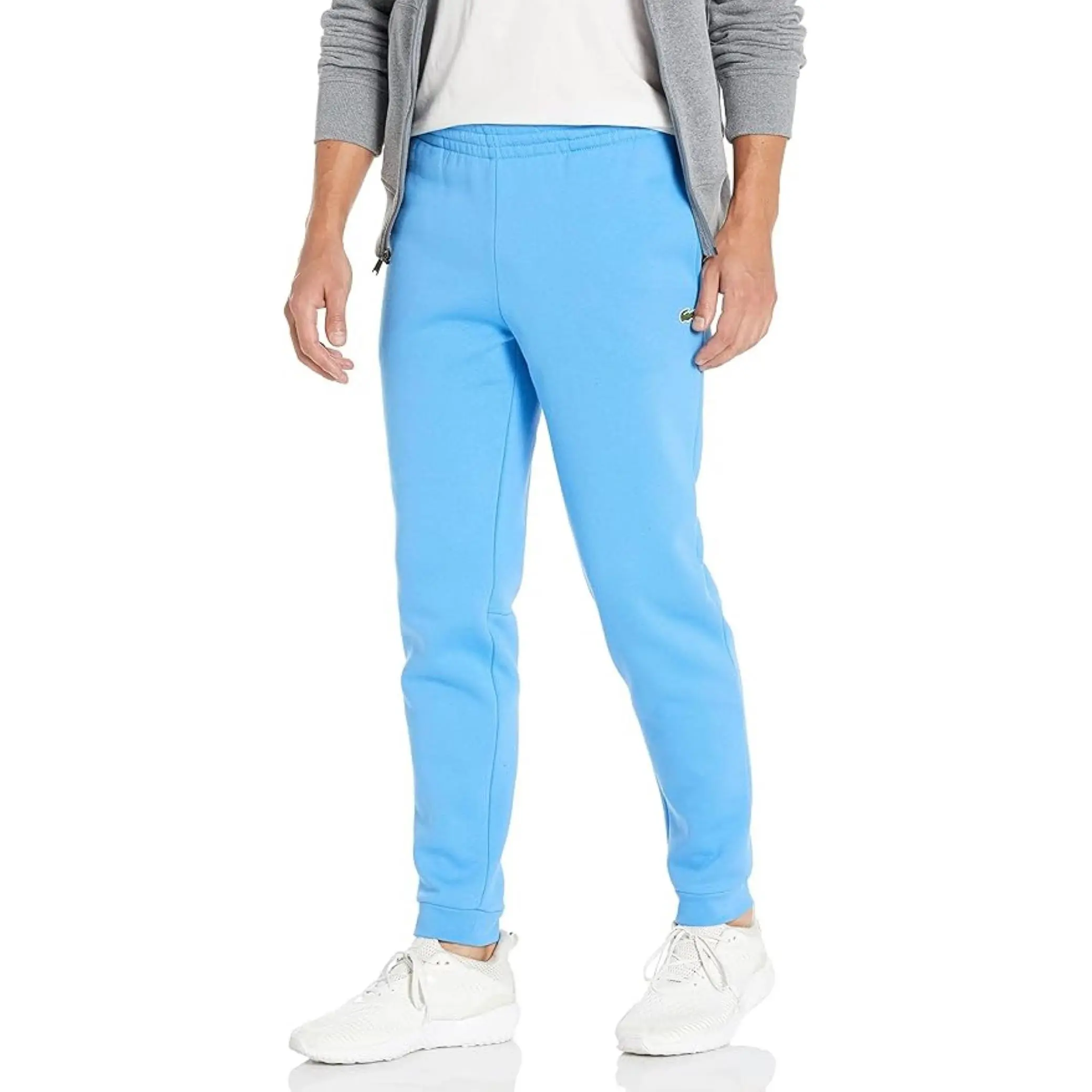 Men's Lacoste Blue Tapered Fit Fleece Trackpants
