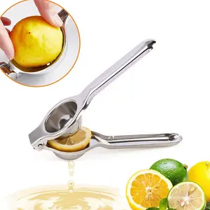 Manual Fruit Juicer Stainless Steel Rust Resistant Easy Clean Handheld Juice Presser 1 Second Squeezing No Messy Hands