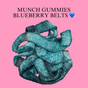 munch gummies ~ BLUEBERRY /SOUR BELTZ SNACK CANDY