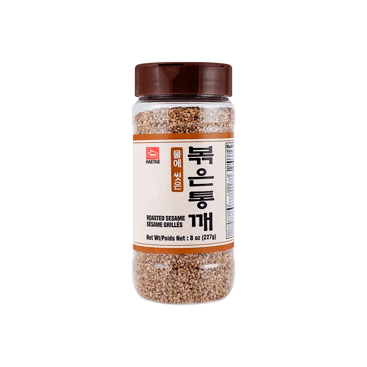 HAITAI Roasted Sesame Seeds 227g - Korean Toasted Sesame for Cooking & Garnish