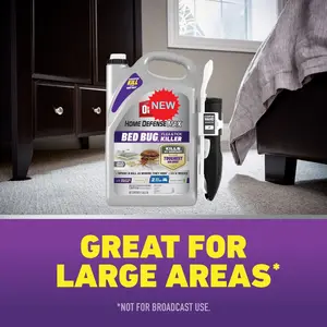 Home Defense Max Bed Bug, Flea and Tick Killer with Comfort Wand, 1 gal.