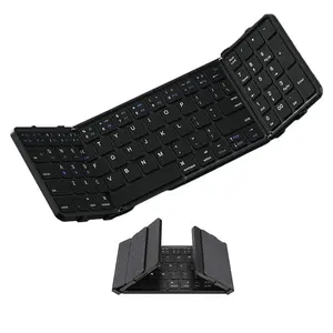 Foldable Bluetooth Keyboard with Numeric Keypad – Full-Size Wireless, Rechargeable & Portable