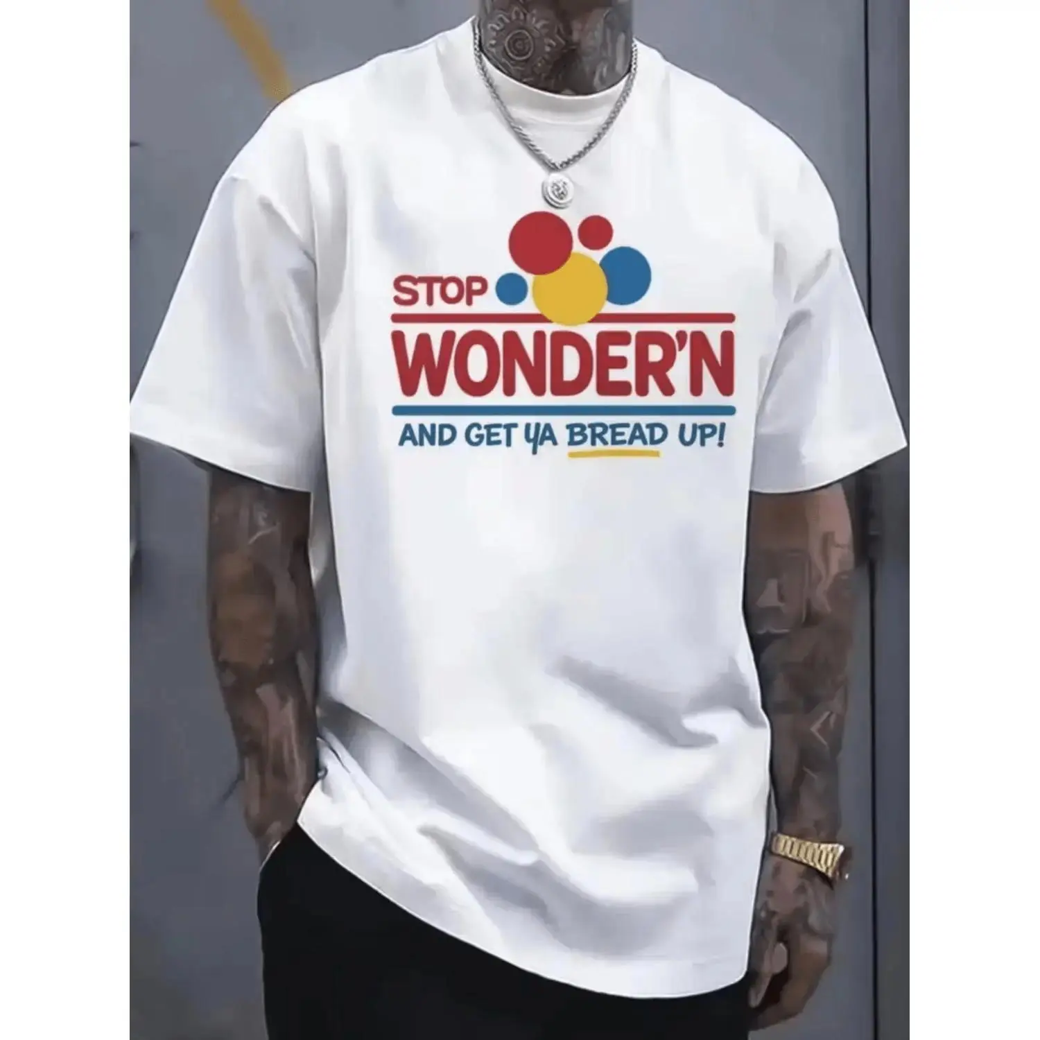 Men's Funny Graphic Print Cotton T-Shirt, Casual Fit Retro Style Menswear with a Round Neck, Halloween & Valentines Day Gift, Herringbone, New Year, Xl