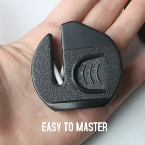 Mini Knife Sharpener, Portable and Compact Design, Quick Dual-Edge Sharpening, Hand-Free, Ideal for Home Kitchen Use