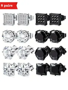 Men's Punk Style Earrings, Ear Studs, Fashion Jewelry for Party, Daily Clothing Decor, Trendy All-match & Exquisite Jewelry for Birthday Gift, Casual Trendy Jewelry