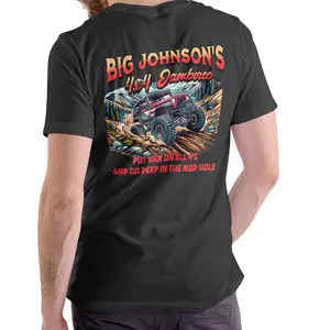 Big Johnson 4x4 Jamboree Short-Sleeve T-Shirt, Fitted Fit Menswear, Stylish Crew Neck Cotton Top for Casual Summer Wear