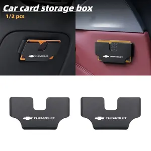 Car Card Storage Box, Sun Visor Slot Multi-Function Card Holder, Fits Chevrolet Full Line, Car Interior Accessories