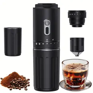 Portable Italian Coffee Machine, 3-In-1 Capsule Coffee Maker, Portable Espresso Machine, Ideal for Car and Home Camping, Convenient and Compact Design