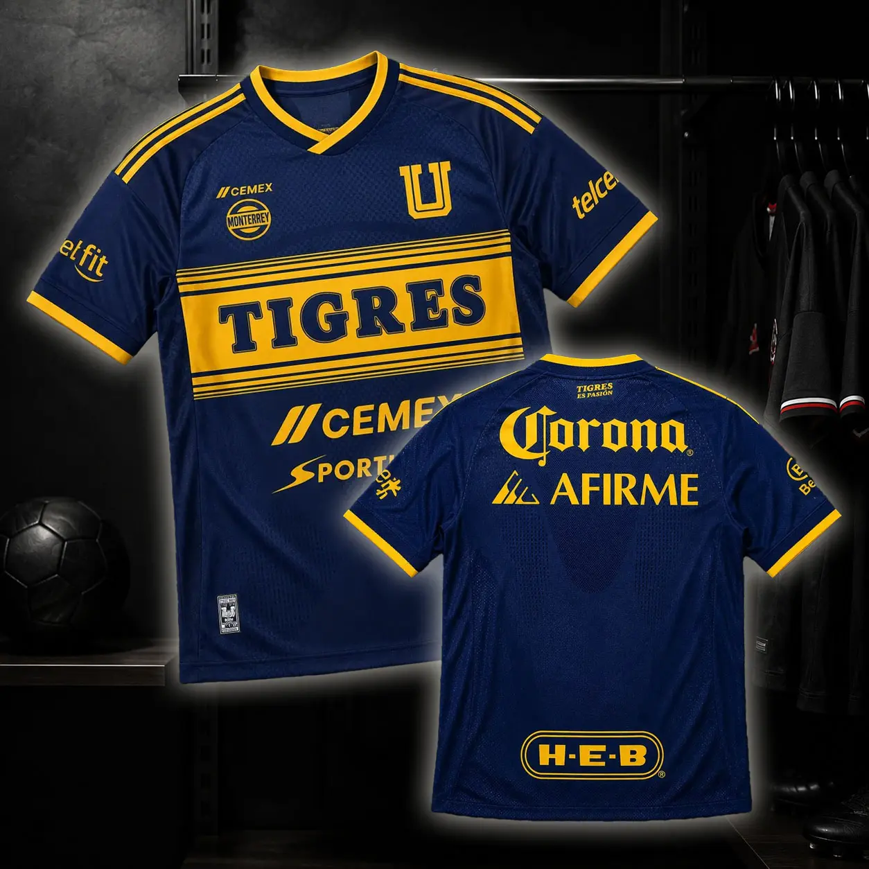 Tigres UANL Maillot Extérieur 26/27 jersey for the 2026-2027 Tshirt, Tigres Home Football Jersey,
