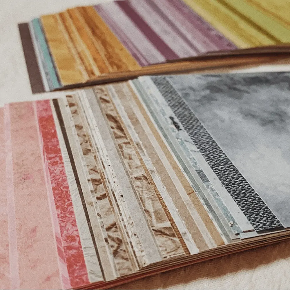 150 Sheets Rainbow Color Textured Background Paper, 8x8cm DIY Scrapbook Material Scrapbooking, Collage Art Supplies, Junk Journal Craft Papers