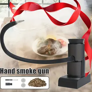 Portable Food Smoker Kit with Wood Chips, Battery Powered Smokehouse, Steak BBQ Smoke Injector, Home Smoking Tool Kitchen Accessories, Portable Bbqs