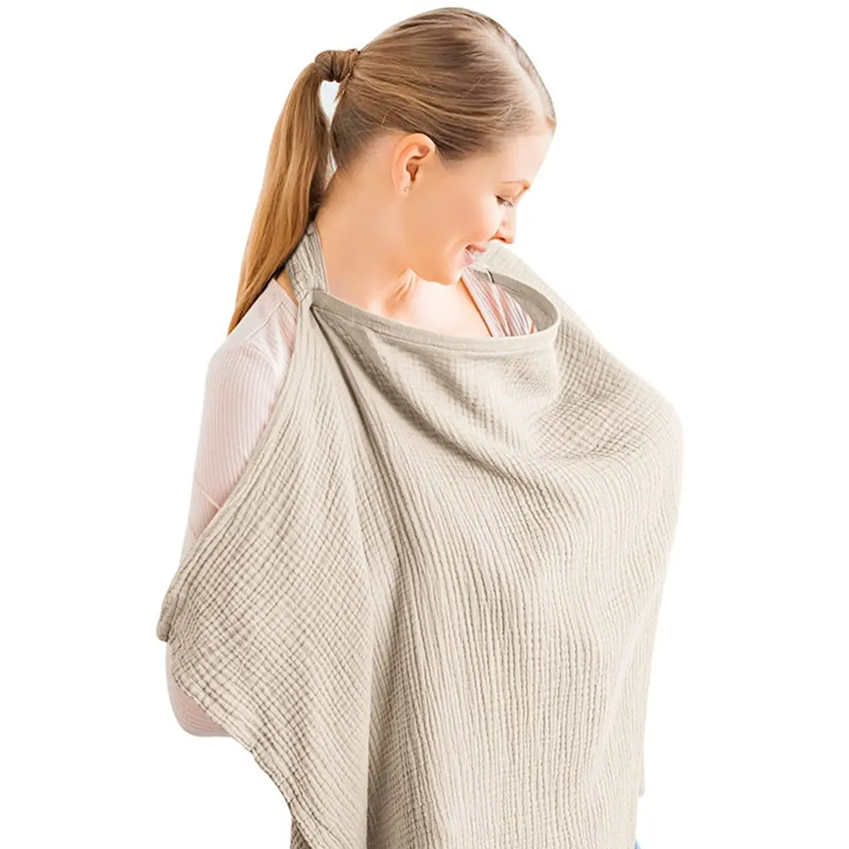 1pc Breathable Nursing Cloth Breastfeeding Cover Shawl for Outings - Nursing Accessories, Comfortable Privacy Protection, Multifunctional Shame Cloth, Non-Slip Design, Lightweight & Durable Fabric for Public Feeding, Breastfeeding Cover Cloth