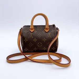 Pre-owned Louis Vuitton canvas Crossbody Bags Monogram Nano Speedy bag(TY0251)